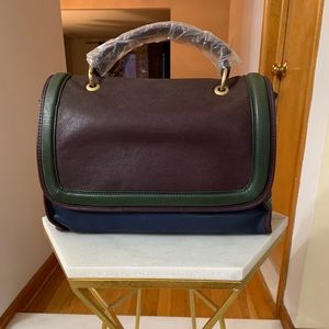 Nordstrom Sloane & Alex Shea color block satchel